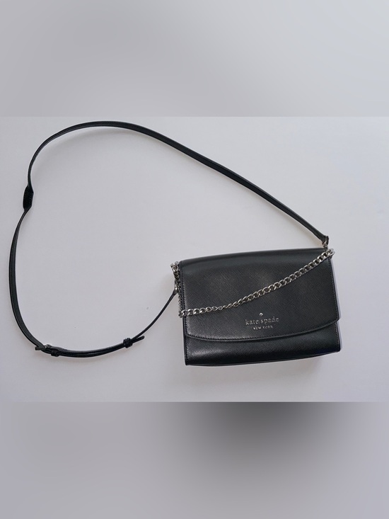 kate spade Handbags - kate spade Black Leather Purse with Gold Chain Detail